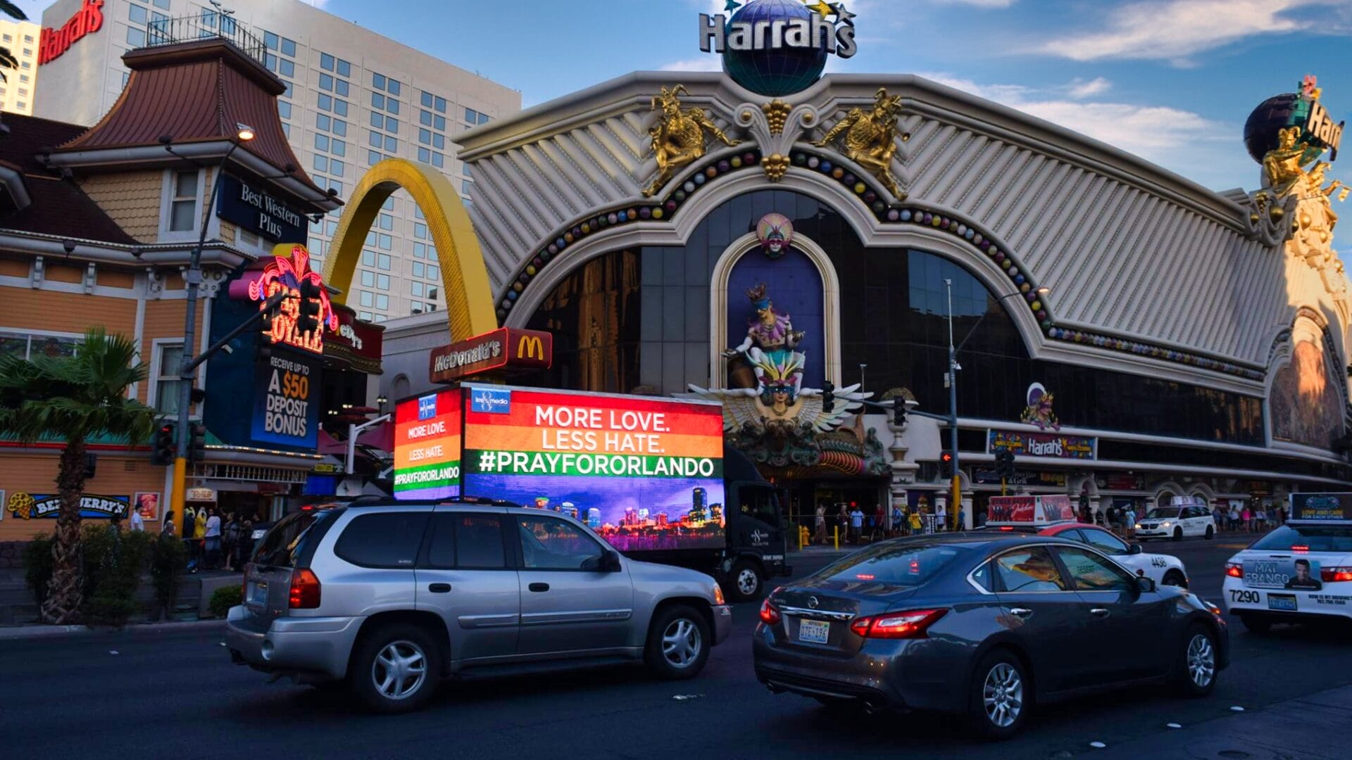 Political advertising on mobile billboards in las vegas