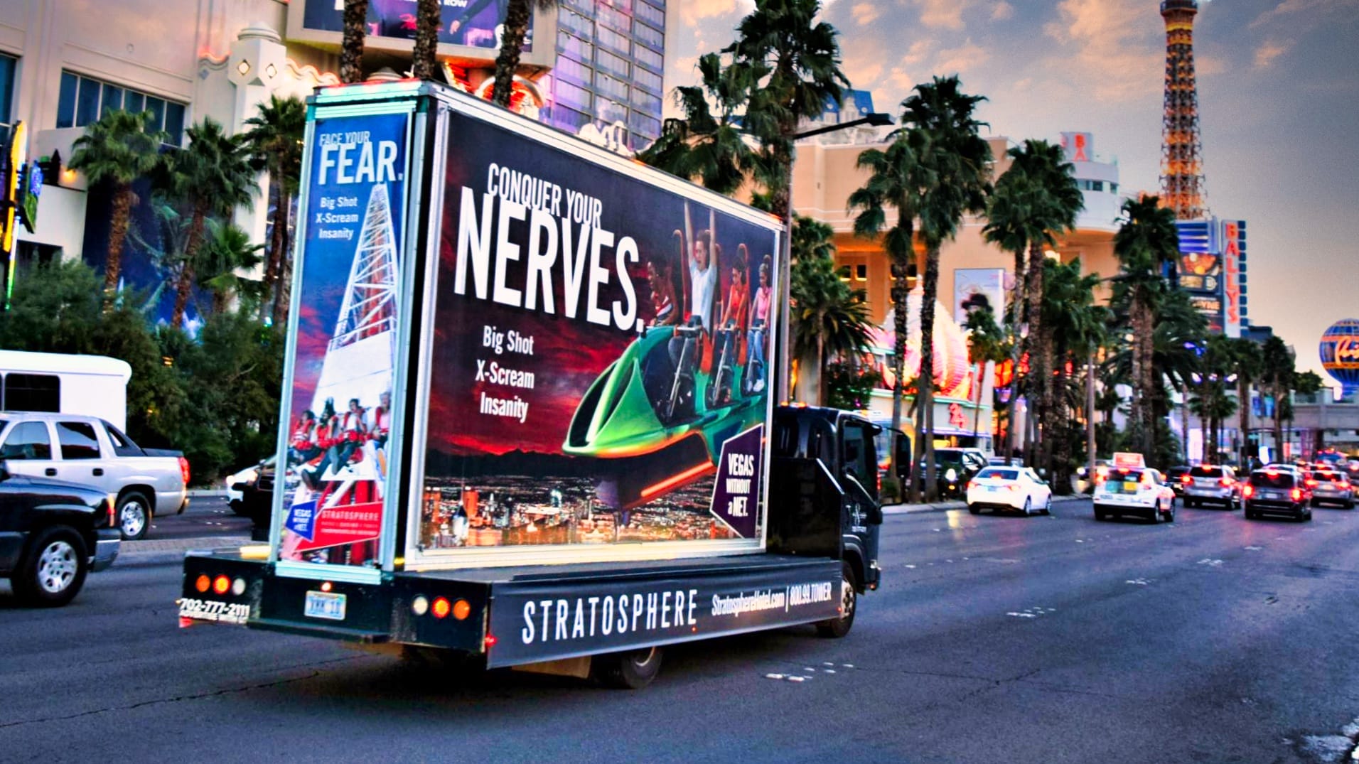 Las Vegas mobile billboard printed static