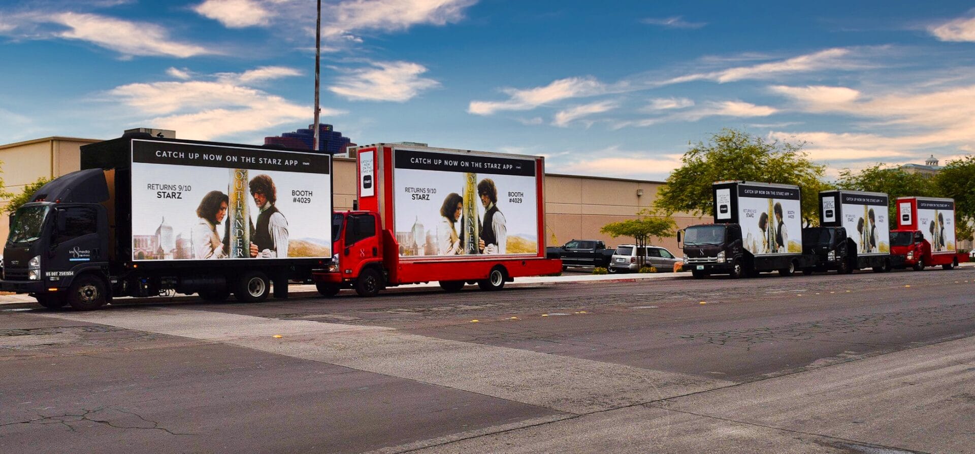 Billboard truck caravan