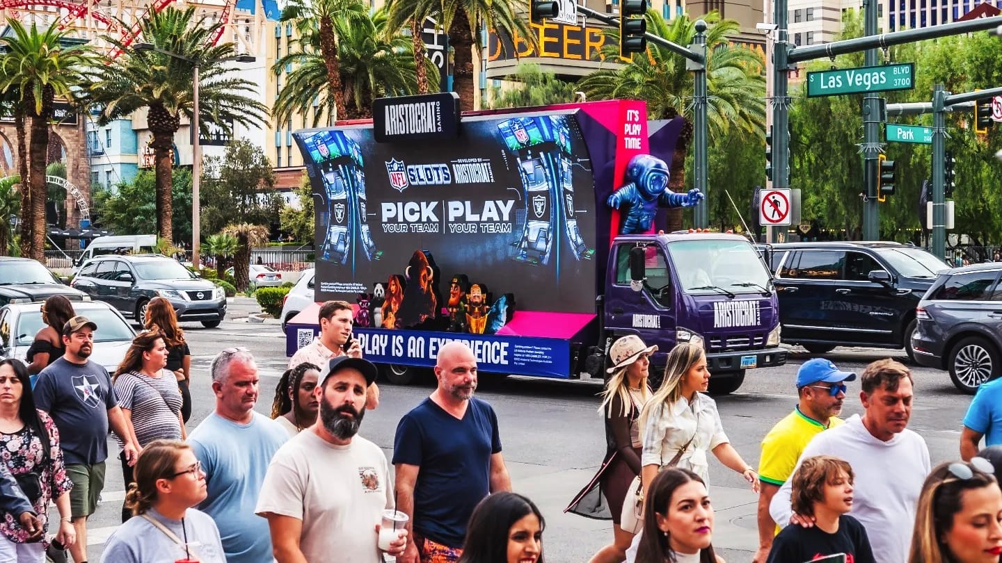 Custom 3D Iconic mobile billboard on the Vegas Strip