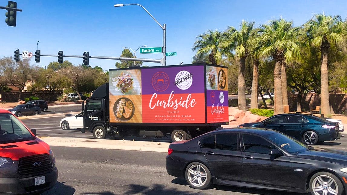 Small business advertising in Las Vegas on Mobile Billboard