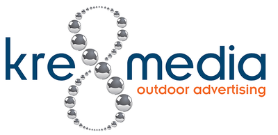 Kre8 Media outdoor advertising company logo.