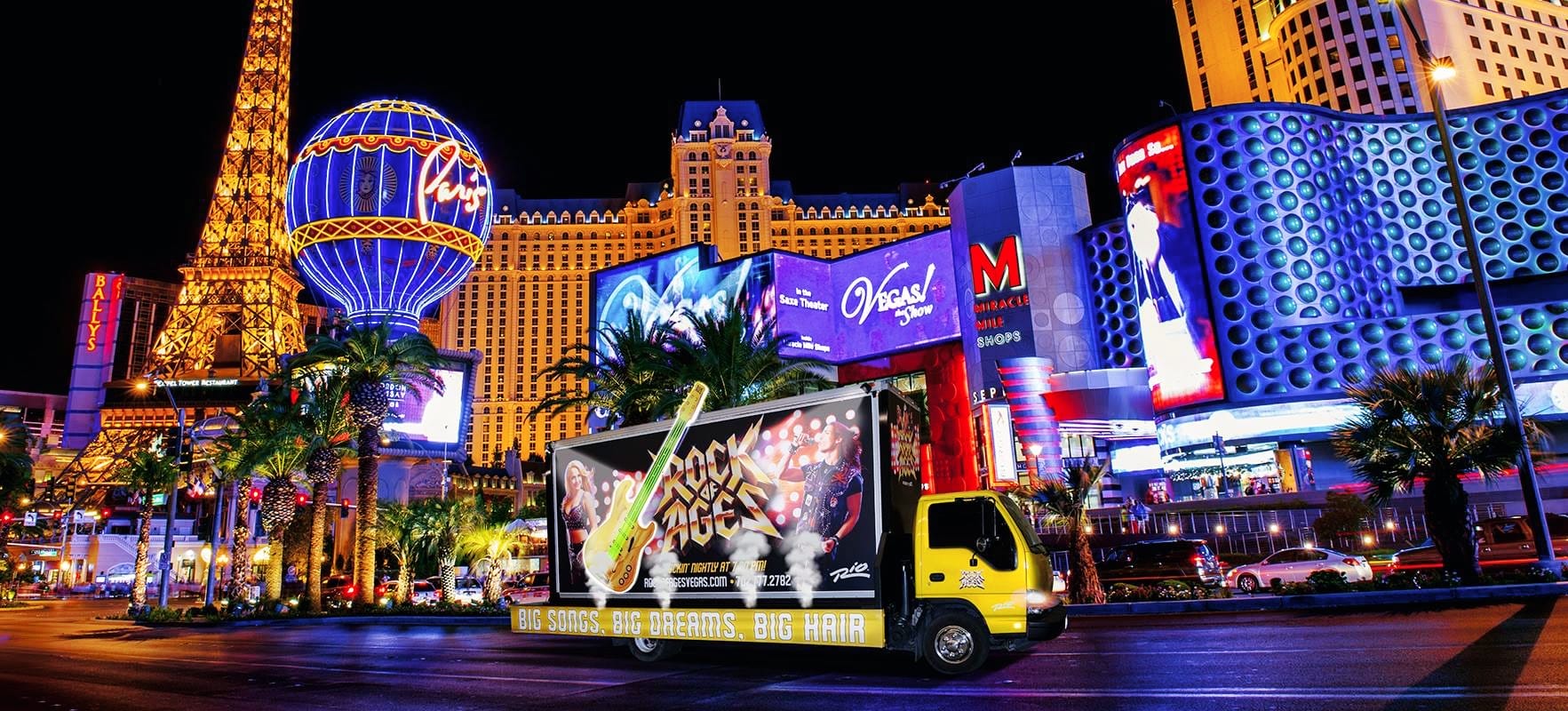 Iconic mobile billboard on the Las Vegas strip