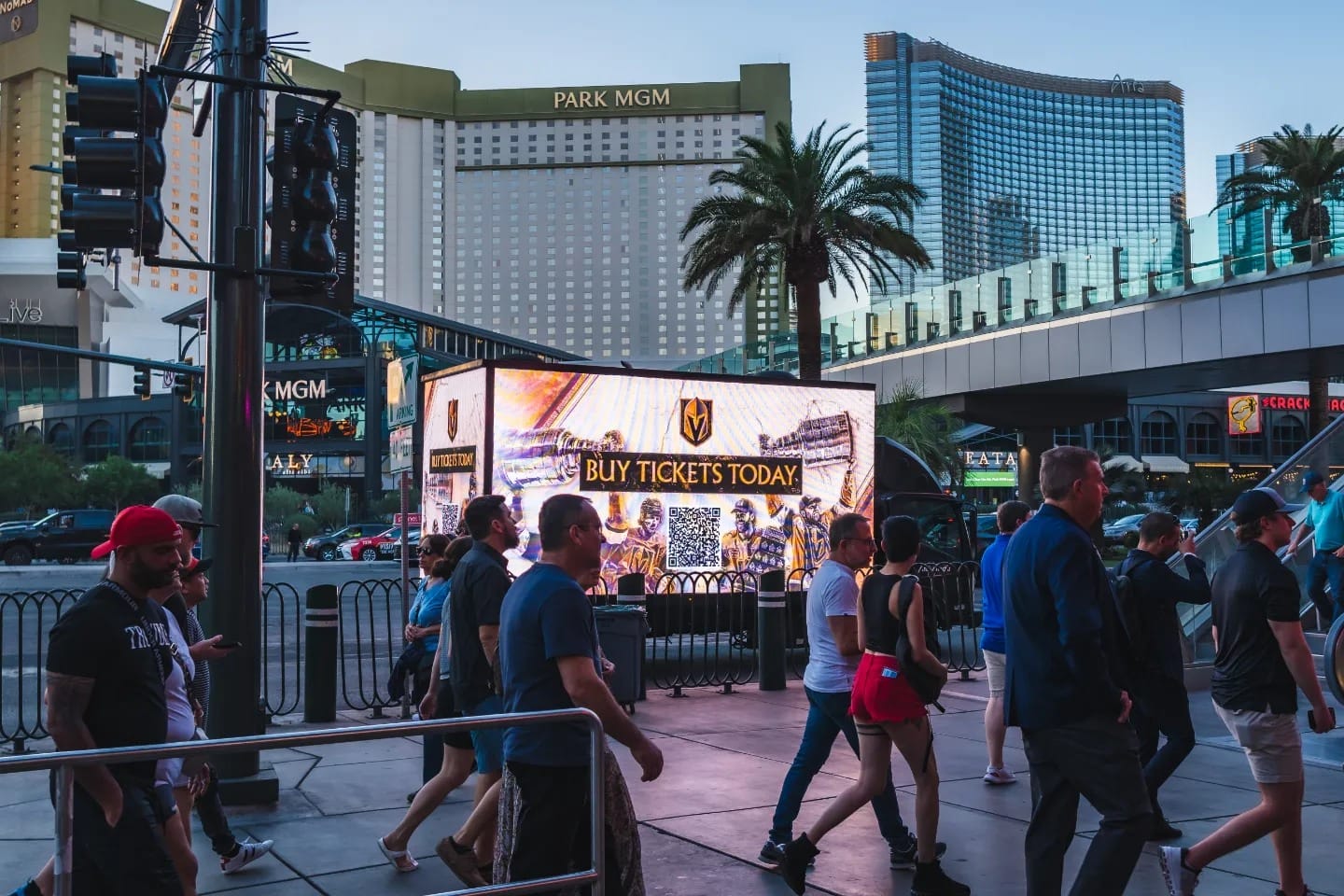 Las Vegas Golden Knights: Promoting Ticket Sales with Kre8 Media’s Digital Billboards