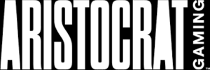 Aristocrat Gaming Aristocrat Gaming company logo in black and white