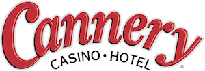 Cannery Casino Hotel Cannery Casino Hotel logo in red cursive text