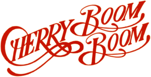 Cherry Boom Boom Cherry Boom Boom logo in red script