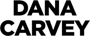 Dana Carvey Dana Carvey name in black bold font