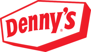 Denny’s Red geometric background gradient design