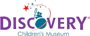 Discovery Children’s Museum Discovery Children's Museum logo with playful design