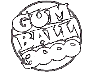 Gumball 3000 Stylized 'Gumball 3000' logo in bold graphic text