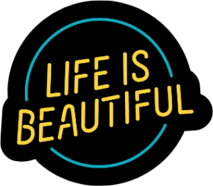 Life Is Beautiful Neon sign saying 'Life is Beautiful'