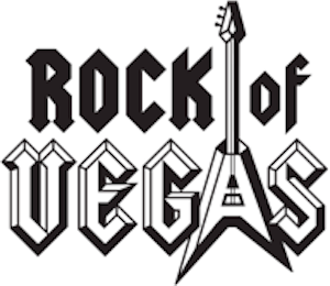 Rock of Vegas Rock of Vegas logo with guitar graphic