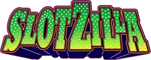 Slotzilla Colorful Slotzilla logo with dotted texture