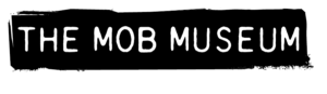 The Mob Museum Logo of The Mob Museum in black and white