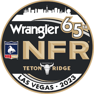 Wrangler NFR 2023 NFR 65th logo, Las Vegas, Wrangler, Teton Ridge