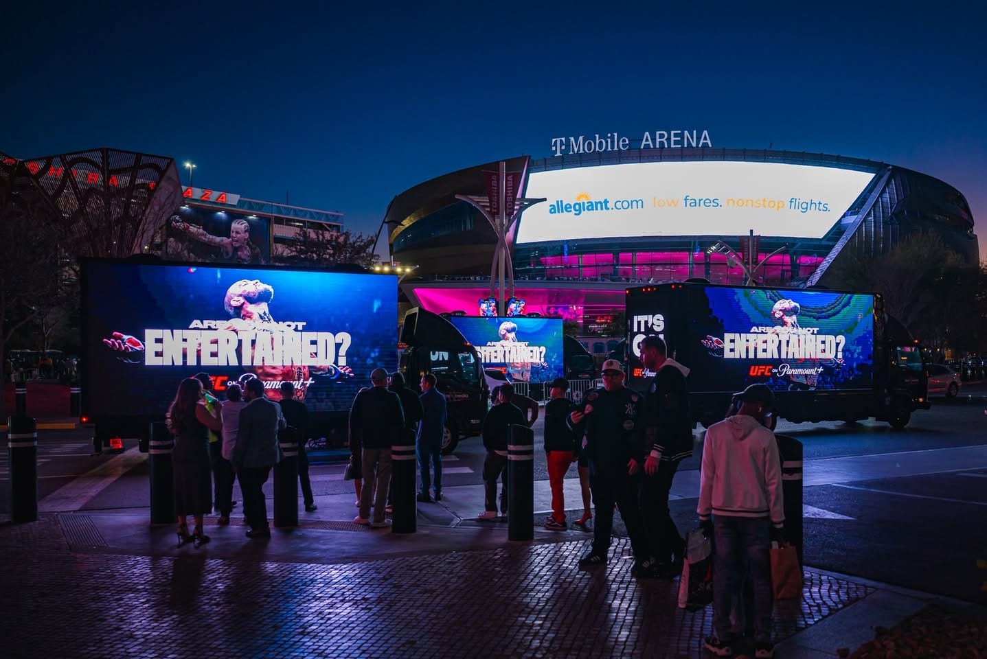 UFC 324 Lights Up T-Mobile Arena with High-Impact Mobile Billboard Advertising