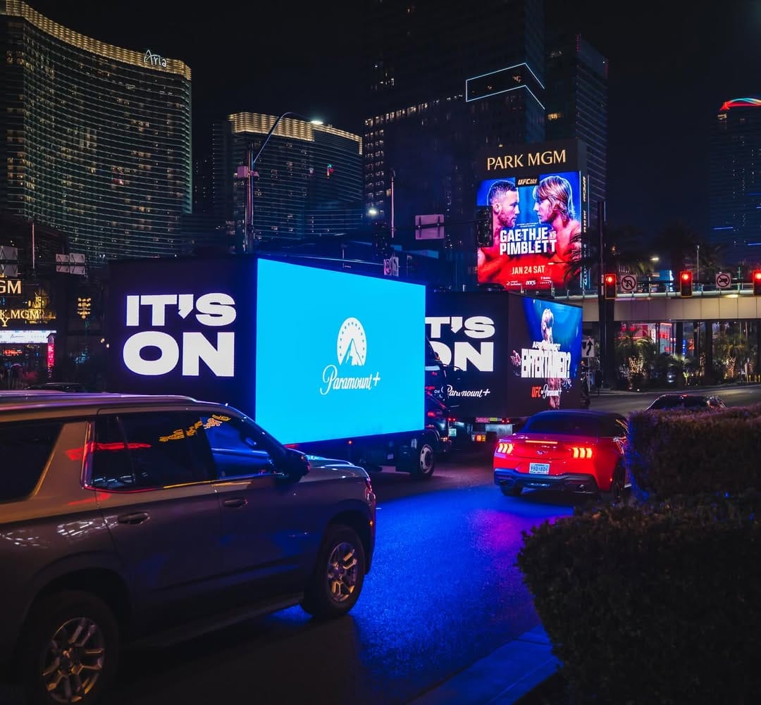 UFC 324 Goes Live on Paramount+ with Mobile Billboard Visibility Across Las Vegas